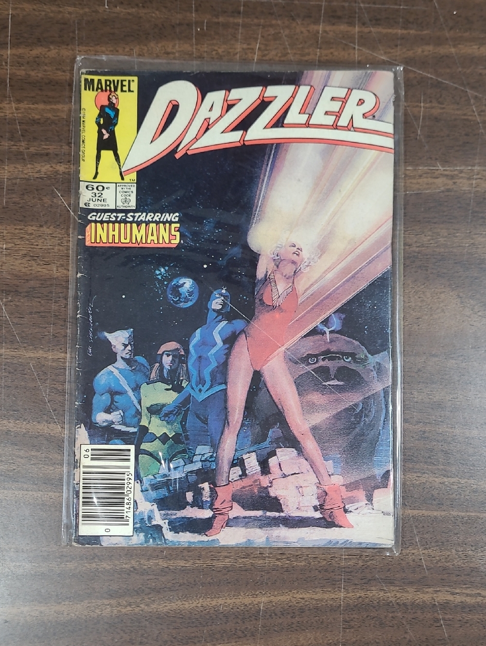 Marvel Dazzler Comic Book Cover #32 June 1984 Bagged